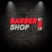 Barber Shop With Twister Neon Sign