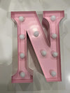 Steel Marquee Letter Barnyard Pink N High-End Custom Zinc Metal Marquee Light Marquee Sign