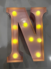 Steel Marquee Letter Barnyard Pink N High-End Custom Zinc Metal Marquee Light Marquee Sign