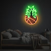 Basketball Plant LED Neon Acrylic Artwork