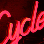 BCC Blake Custom Cycle Orange Neon Sign