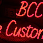 BCC Blake Custom Cycle Orange Neon Sign