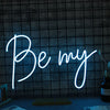 Be My Blue Neon Sign