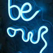 Be Our Guest Blue Neon Sign