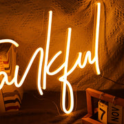 Be Thankful Neon Sign