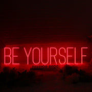 Be Yourself Red Custom Neon Sign