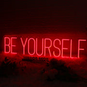 Be Yourself Red Custom Neon Sign