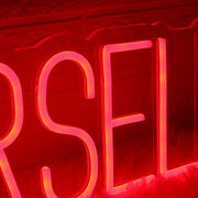 Be Yourself Red Custom Neon Sign