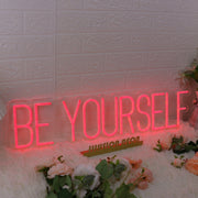 Be Yourself Red Custom Neon Sign