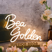 Bea Golden Yellow Neon Sign