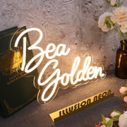 Bea Golden Yellow Neon Sign