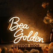 Bea Golden Yellow Neon Sign