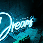 Beach Dreams Blue Neon Sign