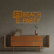 Beach Party LED Neon Sign