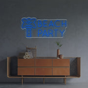 Beach Party LED Neon Sign