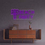 Beach Party LED Neon Sign