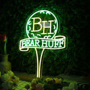 Bear Huff Custom Neon Sign