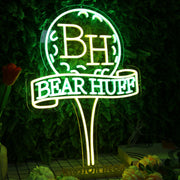 Bear Huff Custom Neon Sign