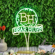 Bear Huff Custom Neon Sign