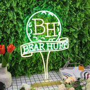 Bear Huff Custom Neon Sign