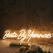 Beats By Yannae Yellow Neon Sign