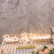 Beats By Yannae Yellow Neon Sign