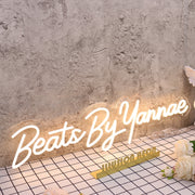 Beats By Yannae Yellow Neon Sign