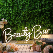 Beauty Bar Yellow Neon Sign