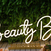 Beauty Bar Yellow Neon Sign