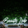 Beauty Lab White Neon Sign