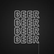 Beer Beer Beer Neon Sign