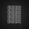 Beer Beer Beer Neon Sign