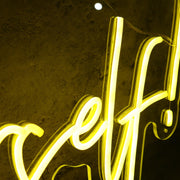 Believe In Yourself Yellow Neon Sign