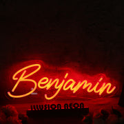 Benjamin Red Neon Sign