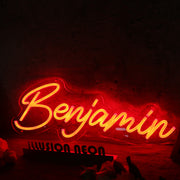 Benjamin Red Neon Sign