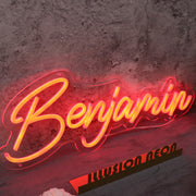 Benjamin Red Neon Sign