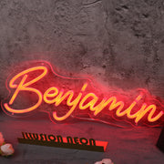 Benjamin Red Neon Sign