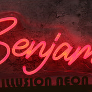 Benjamin Red Neon Sign