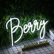 Berry White Neon Sign