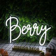 Berry White Neon Sign