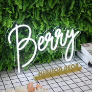 Berry White Neon Sign