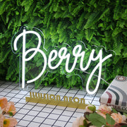 Berry White Neon Sign