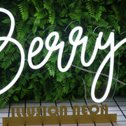 Berry White Neon Sign