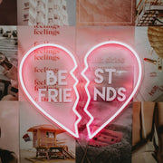 Best Friend Heart Neon Sign