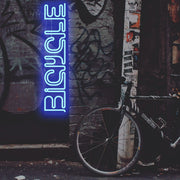 Bicycle letters neon sign