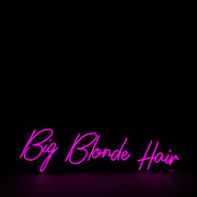 Big Blonde Hair Neon Sign