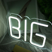 BIG DAY White Neon Sign