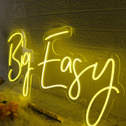 Big Easy Yellow Neon Sign