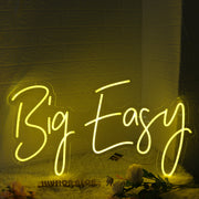 Big Easy Yellow Neon Sign