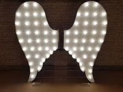 Steel Marquee Letter Big Wing White High-End Custom Zinc Metal Marquee Light Marquee Sign